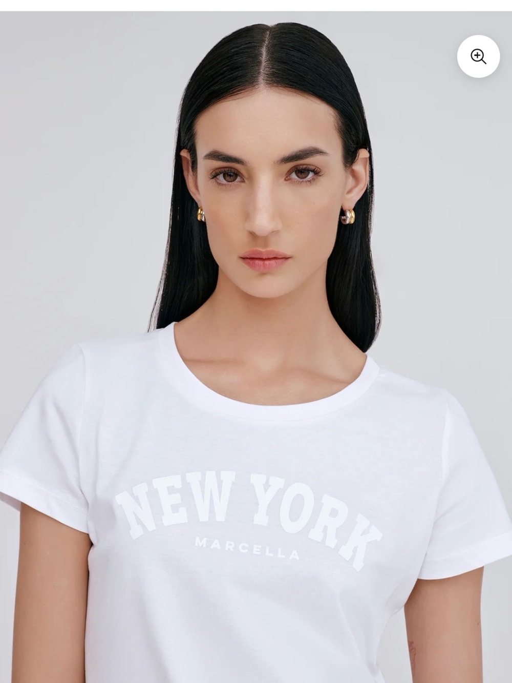 White 'NEW YORK MARCELLA' Graphic Tee